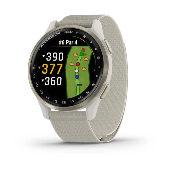 Garmin Approach S50 — Ivoire · Nylon